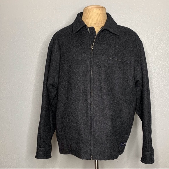 Abercrombie & Fitch Men’s Gray Wool Blend Jacket - Picture 1 of 6